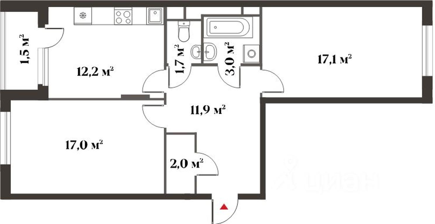 1-BD Apartment Sale, 65平方米 at 8 klenov, Novaya Moskovskaya ulitsa, Opalikha Microdistrict, Krasnogorsk, Moscow Region, Russia #2 1-BD Apartment Sale, 65平方米 at 8 klenov, Novaya Moskovskaya ulitsa, Opalikha Microdistrict, Krasnogorsk, Moscow Region, Russia #2