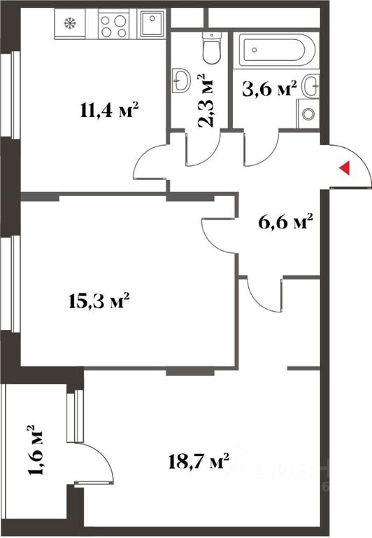1-BD Apartment Sale, 64.6平方米 at 8 klenov, Novaya Moskovskaya ulitsa, Opalikha Microdistrict, Krasnogorsk, Moscow Region, Russia #1