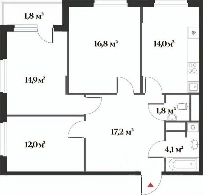 2-BD Apartment Sale, 80 sq. m. at 8 klenov, Novaya Moskovskaya ulitsa, Opalikha Microdistrict, Krasnogorsk, Moscow Region, Russia #1 2-BD Apartment Sale, 80 sq. m. at 8 klenov, Novaya Moskovskaya ulitsa, Opalikha Microdistrict, Krasnogorsk, Moscow Region, Russia #1