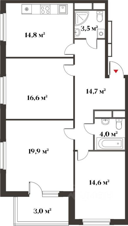 2-BD Apartment Sale, 88.1平方米 at 8 klenov, Novaya Moskovskaya ulitsa, Opalikha Microdistrict, Krasnogorsk, Moscow Region, Russia #2 2-BD Apartment Sale, 88.1平方米 at 8 klenov, Novaya Moskovskaya ulitsa, Opalikha Microdistrict, Krasnogorsk, Moscow Region, Russia #2