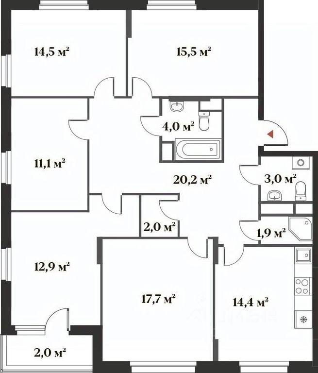 Продажа 4-комн. квартиры, 117,3 м² в ЖК «8 кленов», Новая Московская улица, микрорайон Опалиха, Красногорск, Московская область, Россия #1