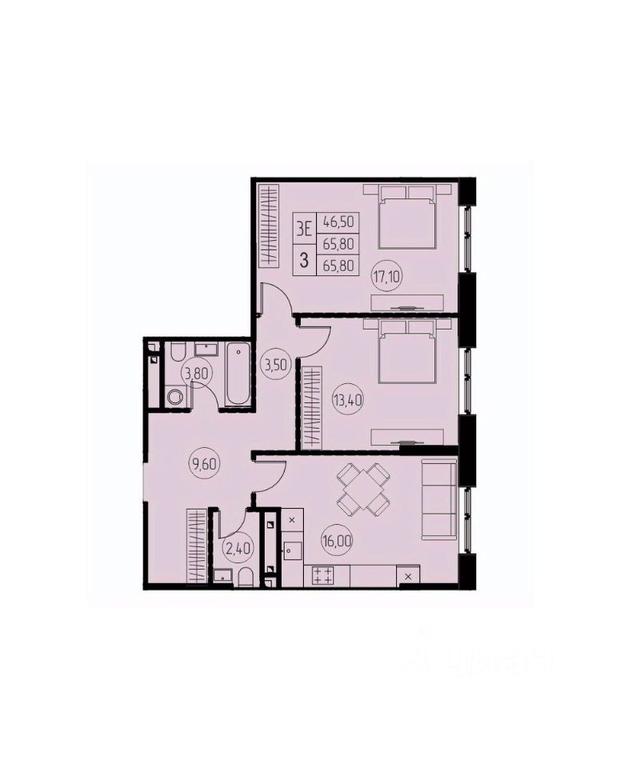 2-BD Apartment Sale, 65.8 sq. m. at 7 nebo, Pisarevskaya ulitsa, Pushkino, Moscow Region, Russia #1 2-BD Apartment Sale, 65.8 sq. m. at 7 nebo, Pisarevskaya ulitsa, Pushkino, Moscow Region, Russia #1