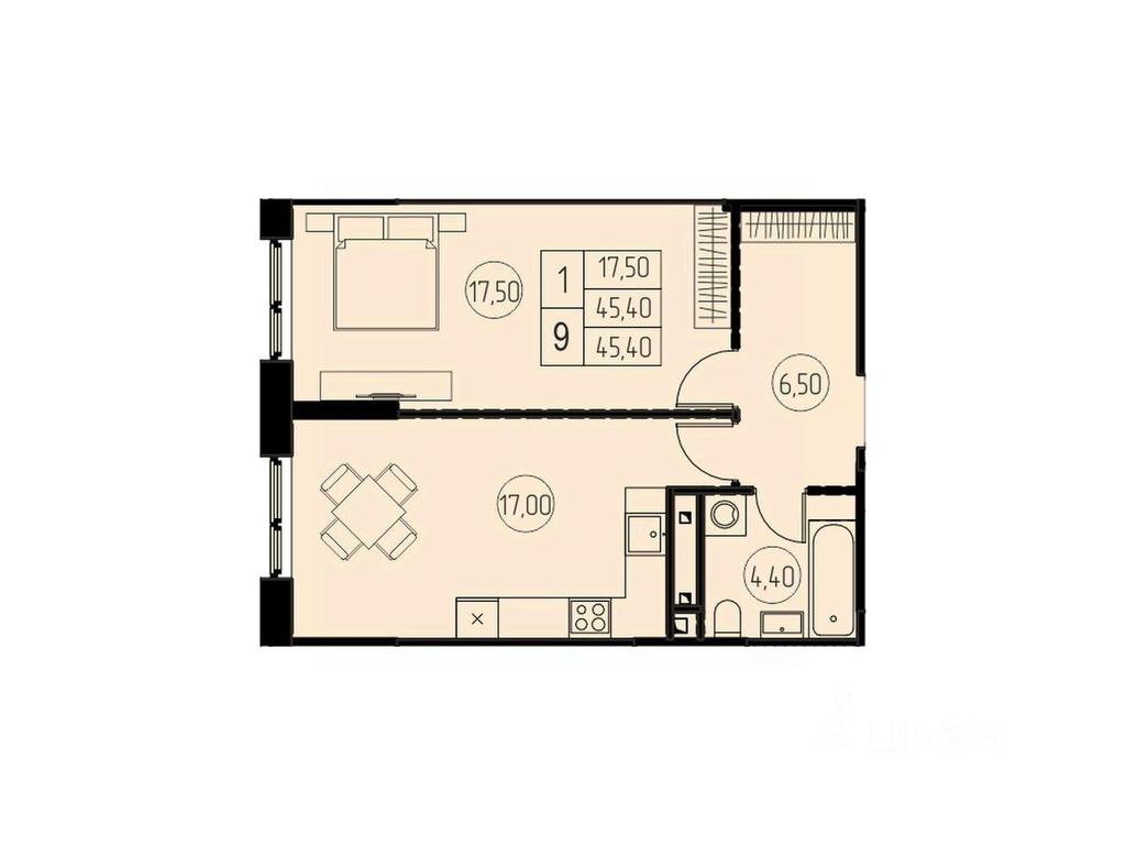 Apartment Sale, 45.4 sq. m. at 7 nebo, Pisarevskaya ulitsa, Pushkino, Moscow Region, Russia #1 Apartment Sale, 45.4 sq. m. at 7 nebo, Pisarevskaya ulitsa, Pushkino, Moscow Region, Russia #1