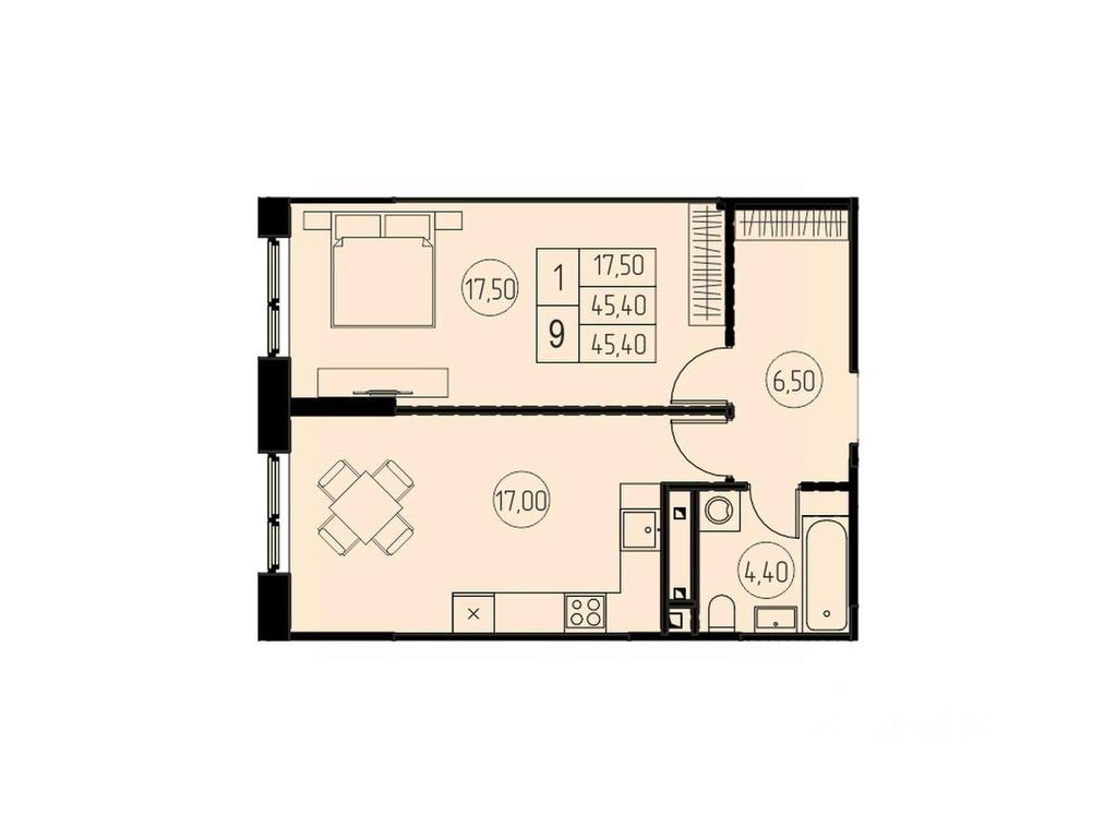 Apartment Sale, 45.4 sq. m. at 7 nebo, Pisarevskaya ulitsa, Pushkino, Moscow Region, Russia #1 Apartment Sale, 45.4 sq. m. at 7 nebo, Pisarevskaya ulitsa, Pushkino, Moscow Region, Russia #1