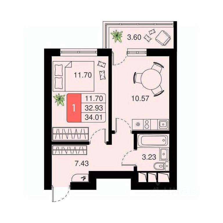 Apartment Sale, 34.01平方米 at Khimki Taym, mikrorayon Planernaya, Khimki, Moscow Region, Russia #1 Apartment Sale, 34.01平方米 at Khimki Taym, mikrorayon Planernaya, Khimki, Moscow Region, Russia #1