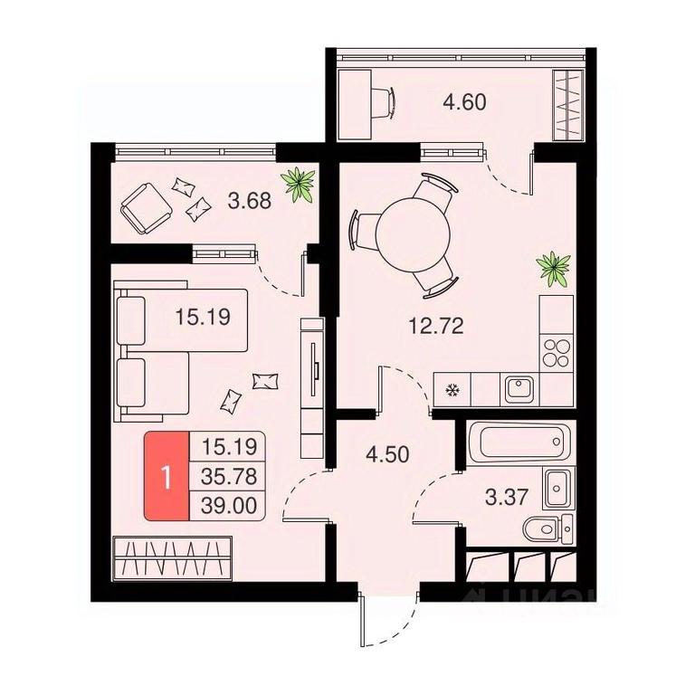 Apartment Sale, 39平方米 at Khimki Taym, mikrorayon Planernaya, Khimki, Moscow Region, Russia #1 Apartment Sale, 39平方米 at Khimki Taym, mikrorayon Planernaya, Khimki, Moscow Region, Russia #1