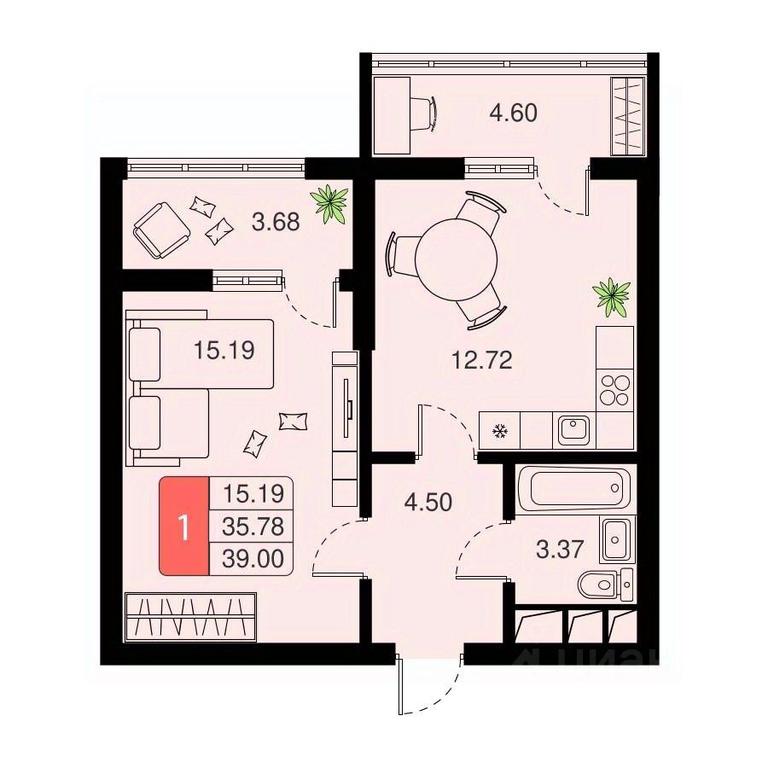 Apartment Sale, 39 sq. m. at Khimki Taym, mikrorayon Planernaya, Khimki, Moscow Region, Russia #1 Apartment Sale, 39 sq. m. at Khimki Taym, mikrorayon Planernaya, Khimki, Moscow Region, Russia #1