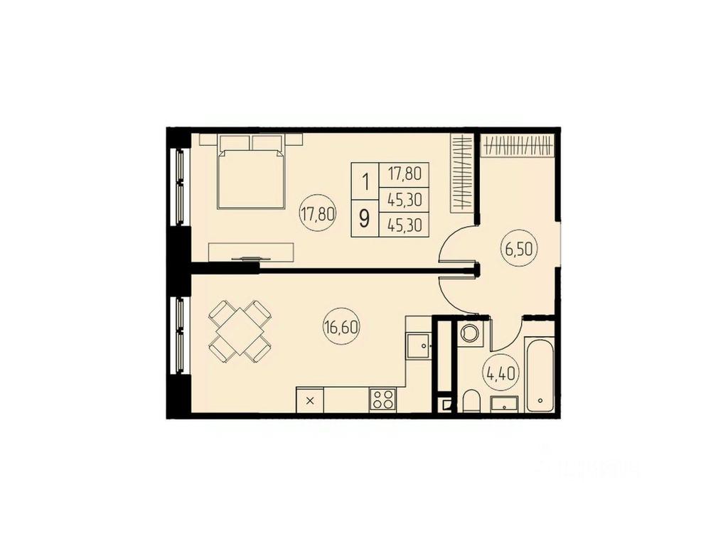 Apartment Sale, 45.3 sq. m. at 7 nebo, Pisarevskaya ulitsa, Pushkino, Moscow Region, Russia #1 Apartment Sale, 45.3 sq. m. at 7 nebo, Pisarevskaya ulitsa, Pushkino, Moscow Region, Russia #1