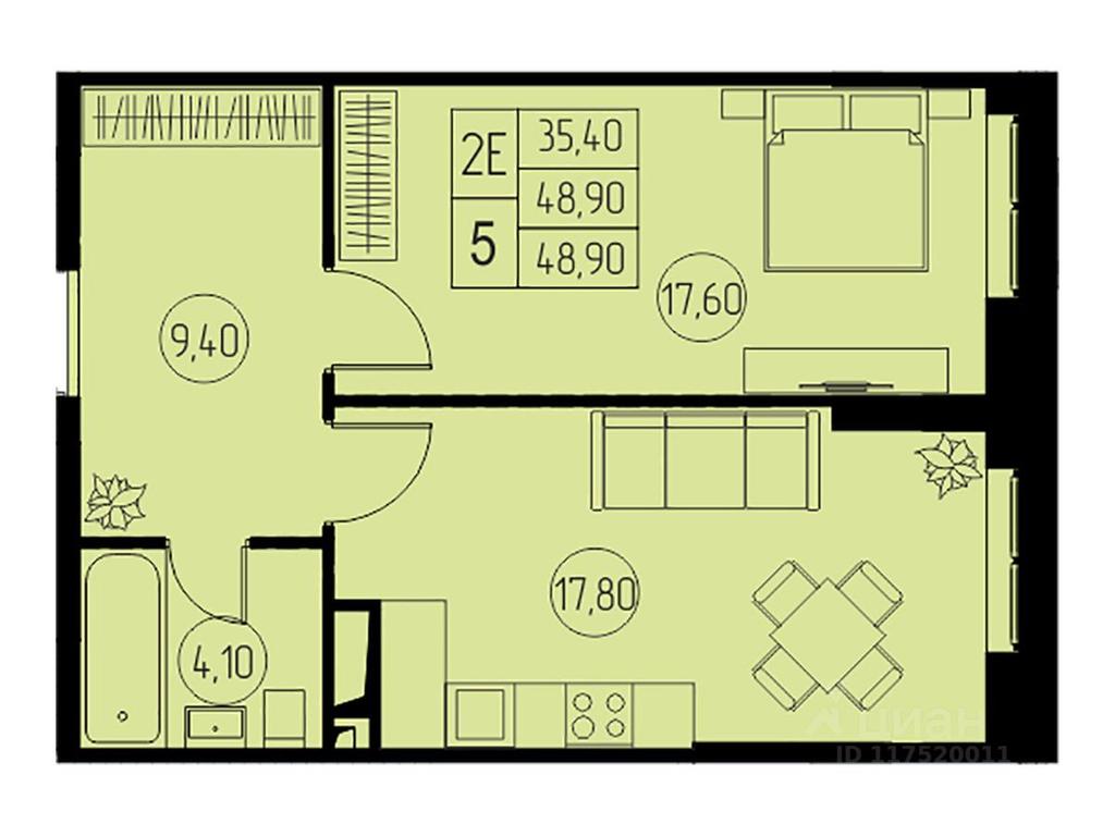 1-BD Apartment Sale, 48.9 sq. m. at 31 kvartal, Naberezhnaya ulitsa, Pushkino, Moscow Region, Russia #1 1-BD Apartment Sale, 48.9 sq. m. at 31 kvartal, Naberezhnaya ulitsa, Pushkino, Moscow Region, Russia #1