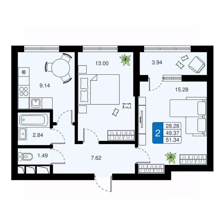 1-BD Apartment Sale, 51.34 sq. m. at Khimki Taym, mikrorayon Planernaya, Khimki, Moscow Region, Russia #1 1-BD Apartment Sale, 51.34 sq. m. at Khimki Taym, mikrorayon Planernaya, Khimki, Moscow Region, Russia #1