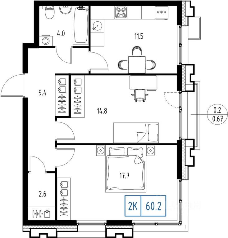 1-BD Apartment Sale, 60.2 sq. m. at Skolkovo ONE, Zarechnaya ulitsa, rabochiy posyolok Zarechye, Odintsovskiy Urban District, Moscow Region, Russia #1 1-BD Apartment Sale, 60.2 sq. m. at Skolkovo ONE, Zarechnaya ulitsa, rabochiy posyolok Zarechye, Odintsovskiy Urban District, Moscow Region, Russia #1