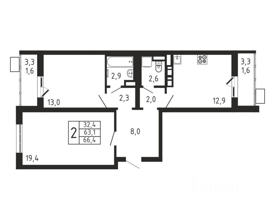 1-BD Apartment Sale, 66.4 sq. m. at Pirogovskaya Rivera, Tsentralnaya Street, Pirogovo Village, Mytishi Urban District, Moscow Region, Russia #1 1-BD Apartment Sale, 66.4 sq. m. at Pirogovskaya Rivera, Tsentralnaya Street, Pirogovo Village, Mytishi Urban District, Moscow Region, Russia #1