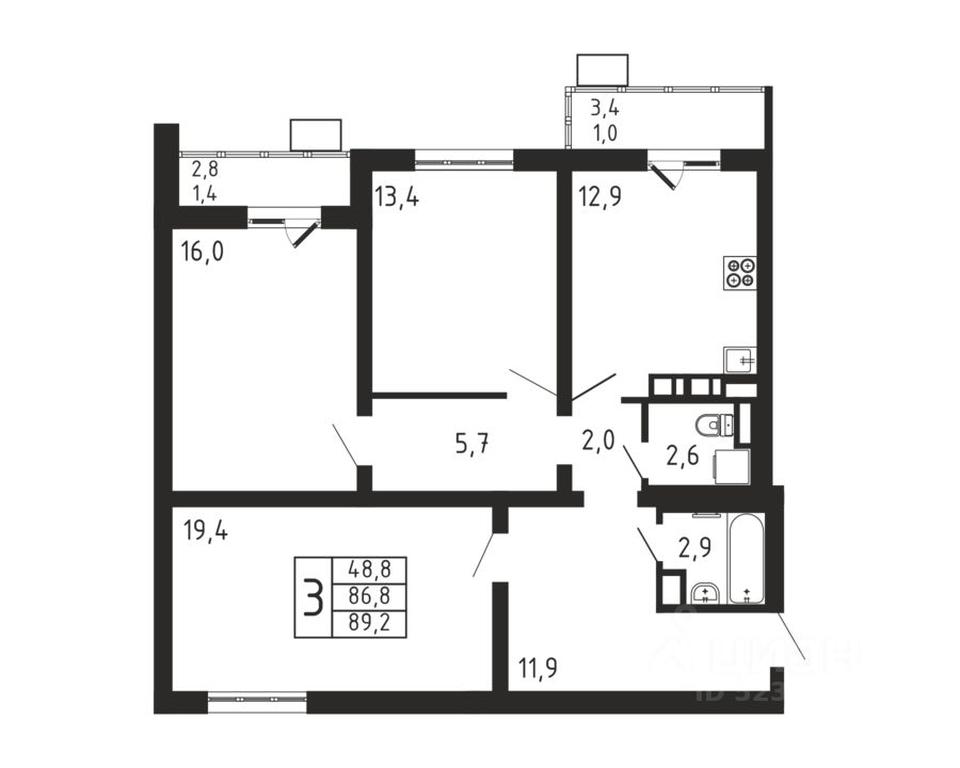 2-BD Apartment Sale, 89.2 sq. m. at Pirogovskaya Rivera, Tsentralnaya Street, Pirogovo Village, Mytishi Urban District, Moscow Region, Russia #1 2-BD Apartment Sale, 89.2 sq. m. at Pirogovskaya Rivera, Tsentralnaya Street, Pirogovo Village, Mytishi Urban District, Moscow Region, Russia #1
