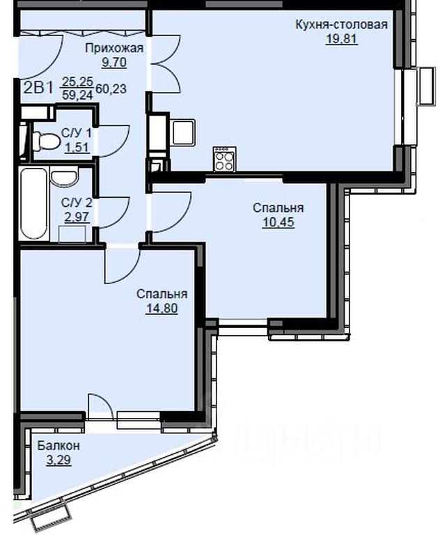 1-BD Apartment Sale, 61 sq. m. at Sobolevka, ulitsa Novaya Fabrika, Schyolkovo, Moscow Region, Russia #1 1-BD Apartment Sale, 61 sq. m. at Sobolevka, ulitsa Novaya Fabrika, Schyolkovo, Moscow Region, Russia #1