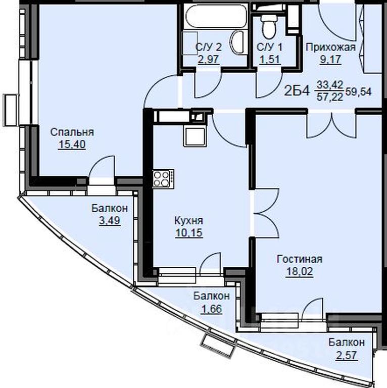 1-BD Apartment Sale, 60.2平方米 at Sobolevka, ulitsa Novaya Fabrika, Schyolkovo, Moscow Region, Russia #1 1-BD Apartment Sale, 60.2平方米 at Sobolevka, ulitsa Novaya Fabrika, Schyolkovo, Moscow Region, Russia #1