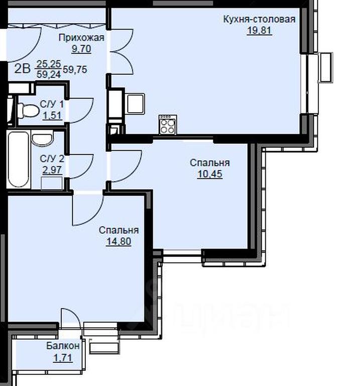 1-BD Apartment Sale, 60.2平方米 at Sobolevka, ulitsa Novaya Fabrika, Schyolkovo, Moscow Region, Russia #1 1-BD Apartment Sale, 60.2平方米 at Sobolevka, ulitsa Novaya Fabrika, Schyolkovo, Moscow Region, Russia #1