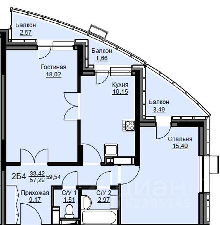 1-BD Apartment Sale, 60.2平方米 at Sobolevka, ulitsa Novaya Fabrika, Schyolkovo, Moscow Region, Russia #1 1-BD Apartment Sale, 60.2平方米 at Sobolevka, ulitsa Novaya Fabrika, Schyolkovo, Moscow Region, Russia #1