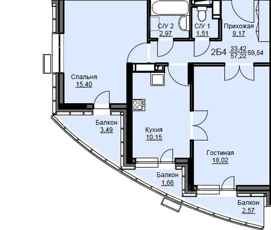 1-BD Apartment Sale, 59.9平方米 at Sobolevka, ulitsa Novaya Fabrika, Schyolkovo, Moscow Region, Russia #1 1-BD Apartment Sale, 59.9平方米 at Sobolevka, ulitsa Novaya Fabrika, Schyolkovo, Moscow Region, Russia #1