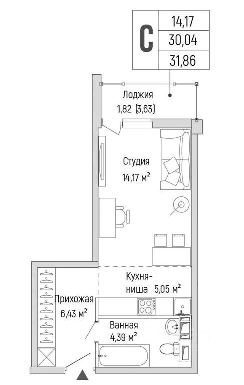 Apartment Sale, 31.86 sq. m. at Бузланово, Krasnogorsk Urban District, Moscow Region, Russia #1 Apartment Sale, 31.86 sq. m. at Бузланово, Krasnogorsk Urban District, Moscow Region, Russia #1