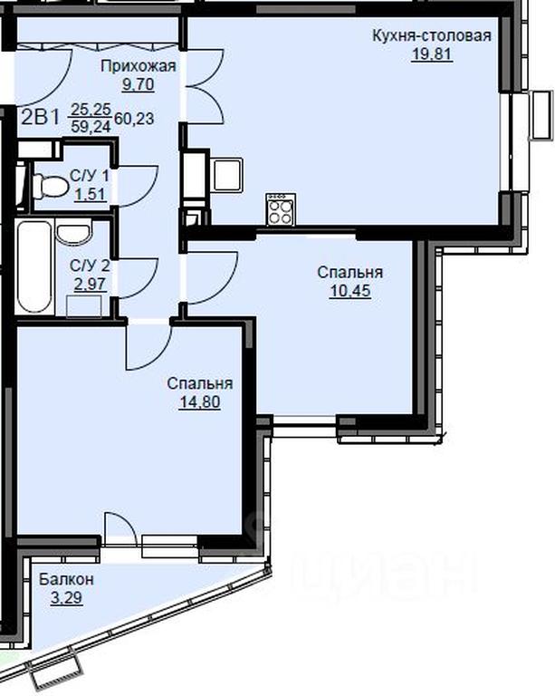 1-BD Apartment Sale, 60.9 sq. m. at Sobolevka, ulitsa Novaya Fabrika, Schyolkovo, Moscow Region, Russia #1 1-BD Apartment Sale, 60.9 sq. m. at Sobolevka, ulitsa Novaya Fabrika, Schyolkovo, Moscow Region, Russia #1