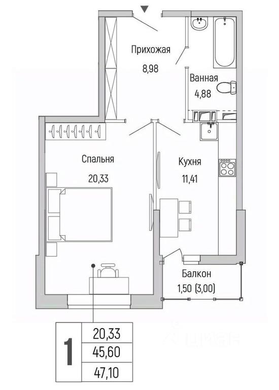 Apartment Sale, 47.1 sq. m. at Бузланово, Krasnogorsk Urban District, Moscow Region, Russia #1 Apartment Sale, 47.1 sq. m. at Бузланово, Krasnogorsk Urban District, Moscow Region, Russia #1