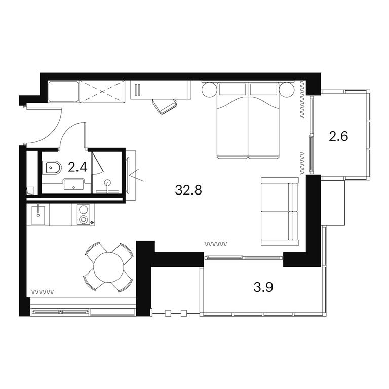 Apartment Sale, 41.7 sq. m. at Akvilon Signal (Akvilon Signal), Signalny Drive, 12, Moscow, Russia #1