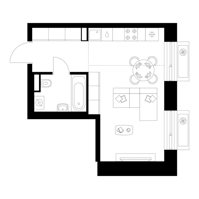 Apartment Sale, 28.9 sq. m. at Altufevskoe 53, Алтуфьевское шоссе, 53с11, Москва, Россия #1 Apartment Sale, 28.9 sq. m. at Altufevskoe 53, Алтуфьевское шоссе, 53с11, Москва, Россия #1