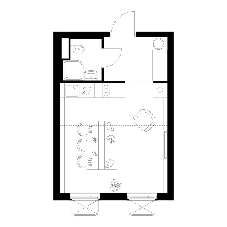 Apartment Sale, 25.2平方米 at Irtyshskiy Kvartal, 2nd Irtyshsky Drive, Moscow, Russia #1 Apartment Sale, 25.2平方米 at Irtyshskiy Kvartal, 2nd Irtyshsky Drive, Moscow, Russia #1