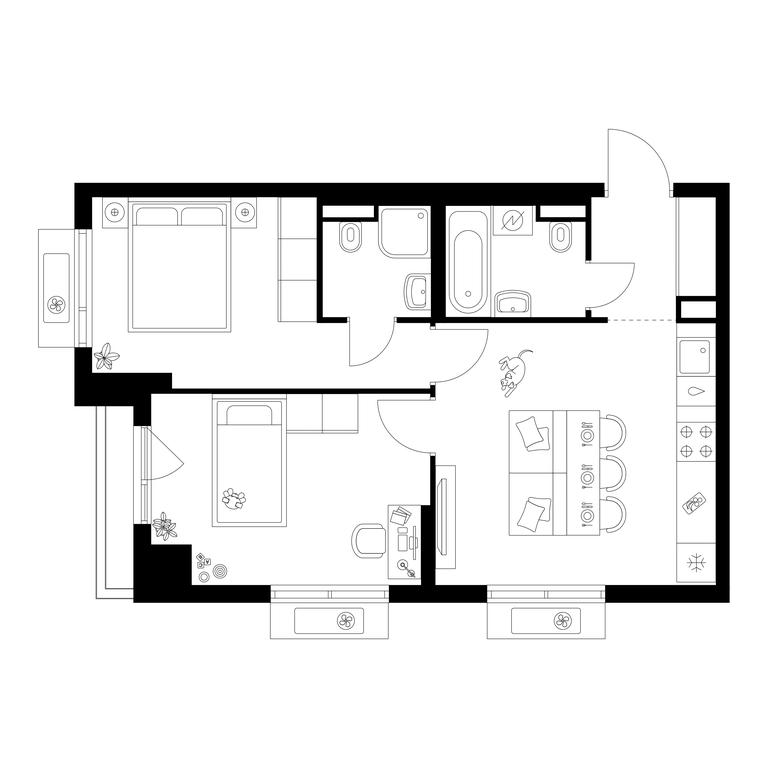 2-BD Apartment Sale, 49.99 sq. m. at Ilinskie Luga, Zapovednaya Street, 1, posyolok Ilyinskoye-Usovo, Krasnogorsk City District, Moscow Region, Russia #1 2-BD Apartment Sale, 49.99 sq. m. at Ilinskie Luga, Zapovednaya Street, 1, posyolok Ilyinskoye-Usovo, Krasnogorsk City District, Moscow Region, Russia #1