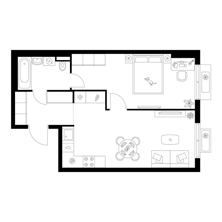 1-BD Apartment Sale, 46.43 sq. m. at Ilinskie Luga, Zapovednaya Street, 1, posyolok Ilyinskoye-Usovo, Krasnogorsk City District, Moscow Region, Russia #1 1-BD Apartment Sale, 46.43 sq. m. at Ilinskie Luga, Zapovednaya Street, 1, posyolok Ilyinskoye-Usovo, Krasnogorsk City District, Moscow Region, Russia #1