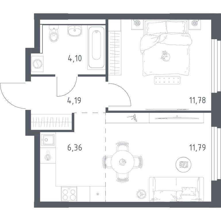 Apartment Sale, 38.22 sq. m. at Prigorod Lesnoe, Molodyozhny bulvar, 6, derevnya Misaylovo, Leninskiy City District, Moscow Region, Russia #1 Apartment Sale, 38.22 sq. m. at Prigorod Lesnoe, Molodyozhny bulvar, 6, derevnya Misaylovo, Leninskiy City District, Moscow Region, Russia #1