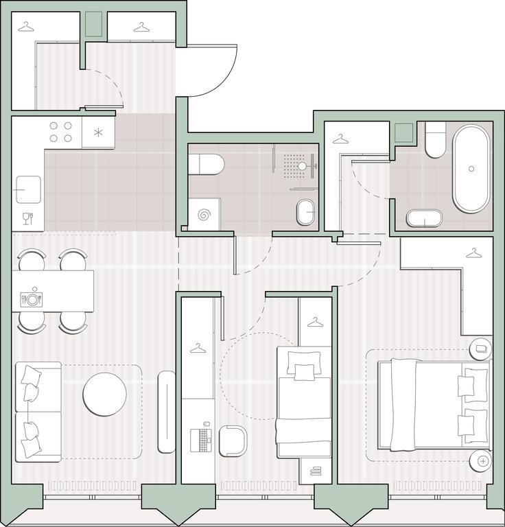 2-BD Apartment Sale, 59.9 sq. m. at Sreda na Lobachevskogo, Ochakovskoye Highway, Moscow, Russia #1 2-BD Apartment Sale, 59.9 sq. m. at Sreda na Lobachevskogo, Ochakovskoye Highway, Moscow, Russia #1