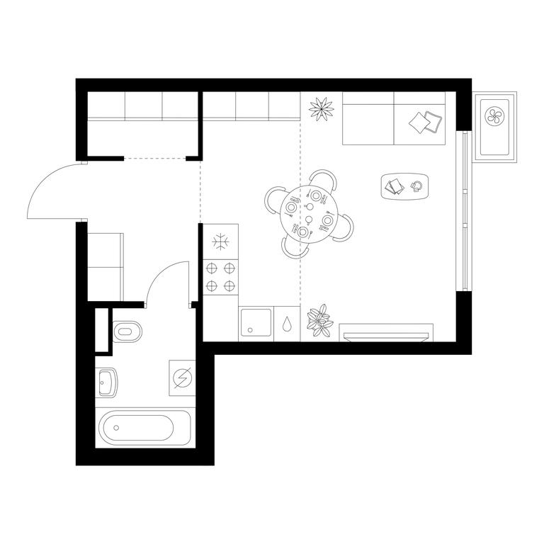 Apartment Sale, 28.2 sq. m. at Kavkazskiy Bulvar 51, Kavkazsky Boulevard, 51с3, Moscow, Russia #1 Apartment Sale, 28.2 sq. m. at Kavkazskiy Bulvar 51, Kavkazsky Boulevard, 51с3, Moscow, Russia #1