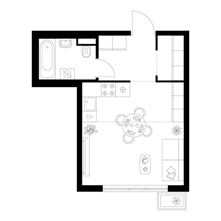 Apartment Sale, 28 sq. m. at Kavkazskiy Bulvar 51, Kavkazsky Boulevard, 51с3, Moscow, Russia #1 Apartment Sale, 28 sq. m. at Kavkazskiy Bulvar 51, Kavkazsky Boulevard, 51с3, Moscow, Russia #1