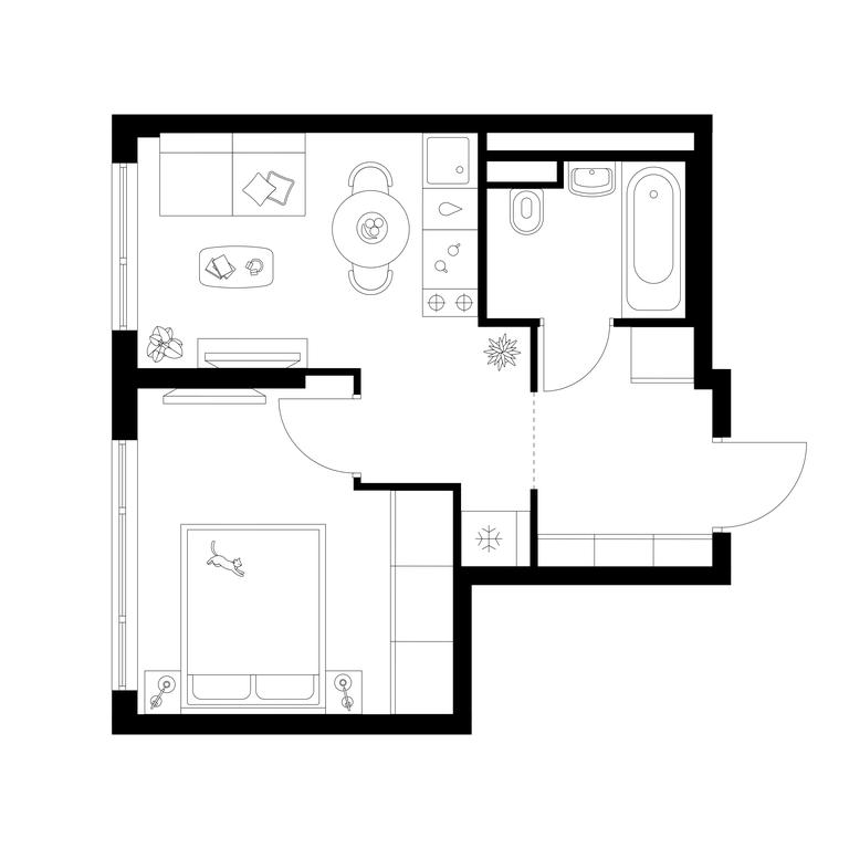 1-BD Apartment Sale, 31.2平方米 at Kavkazskiy Bulvar 51, Kavkazsky Boulevard, 51с3, Moscow, Russia #1 1-BD Apartment Sale, 31.2平方米 at Kavkazskiy Bulvar 51, Kavkazsky Boulevard, 51с3, Moscow, Russia #1