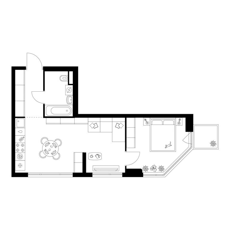 1-BD Apartment Sale, 41.3平方米 at Kavkazskiy Bulvar 51, Kavkazsky Boulevard, 51с3, Moscow, Russia #1 1-BD Apartment Sale, 41.3平方米 at Kavkazskiy Bulvar 51, Kavkazsky Boulevard, 51с3, Moscow, Russia #1