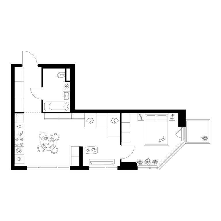 1-BD Apartment Sale, 41.3平方米 at Kavkazskiy Bulvar 51, Kavkazsky Boulevard, 51с3, Moscow, Russia #1 1-BD Apartment Sale, 41.3平方米 at Kavkazskiy Bulvar 51, Kavkazsky Boulevard, 51с3, Moscow, Russia #1