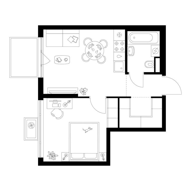 1-BD Apartment Sale, 36.4平方米 at Kavkazskiy Bulvar 51, Kavkazsky Boulevard, 51с3, Moscow, Russia #1 1-BD Apartment Sale, 36.4平方米 at Kavkazskiy Bulvar 51, Kavkazsky Boulevard, 51с3, Moscow, Russia #1