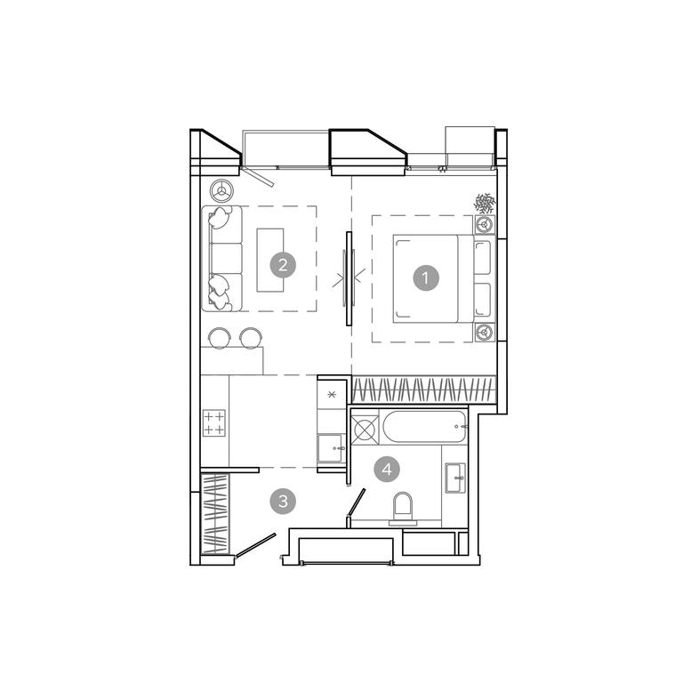 Продажа 1-комн. квартиры, 43,5 м² в ЖК «UNO.Соколиная Гора», 8-я улица Соколиной Горы, 26, Москва, Россия #1 Продажа 1-комн. квартиры, 43,5 м² в ЖК «UNO.Соколиная Гора», 8-я улица Соколиной Горы, 26, Москва, Россия #1