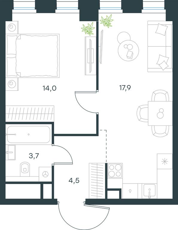 Apartment Sale, 40.1 sq. m. at Level Seligerskaya, Ilmenskiy Drive, 12, Moscow, Russia #1 Apartment Sale, 40.1 sq. m. at Level Seligerskaya, Ilmenskiy Drive, 12, Moscow, Russia #1