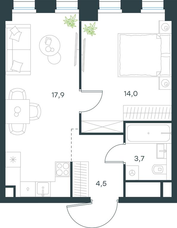 Apartment Sale, 40.1 sq. m. at Level Seligerskaya, Ilmenskiy Drive, 12, Moscow, Russia #1 Apartment Sale, 40.1 sq. m. at Level Seligerskaya, Ilmenskiy Drive, 12, Moscow, Russia #1