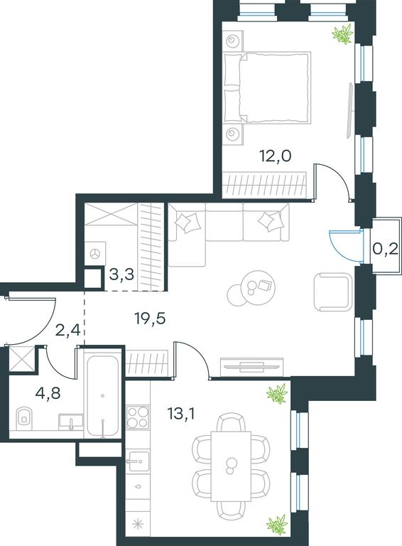 Продажа 1-комн. квартиры, 55,3 м² в ЖК «Левел Селигерская (Level Селигерская)», Ильменский проезд, 12, Москва, Россия #1 Продажа 1-комн. квартиры, 55,3 м² в ЖК «Левел Селигерская (Level Селигерская)», Ильменский проезд, 12, Москва, Россия #1