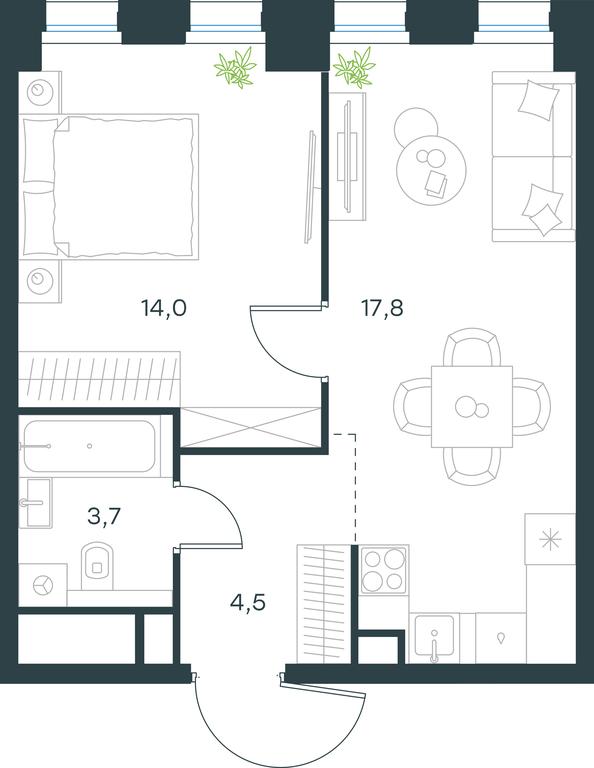Apartment Sale, 40 sq. m. at Level Seligerskaya, Ilmenskiy Drive, 12, Moscow, Russia #1 Apartment Sale, 40 sq. m. at Level Seligerskaya, Ilmenskiy Drive, 12, Moscow, Russia #1