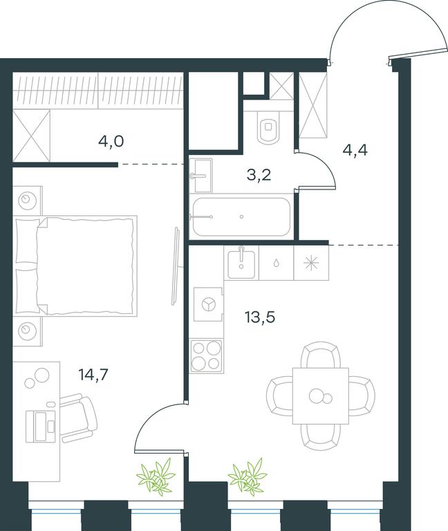 Apartment Sale, 39.8 sq. m. at Level Seligerskaya, Ilmenskiy Drive, 12, Moscow, Russia #1 Apartment Sale, 39.8 sq. m. at Level Seligerskaya, Ilmenskiy Drive, 12, Moscow, Russia #1