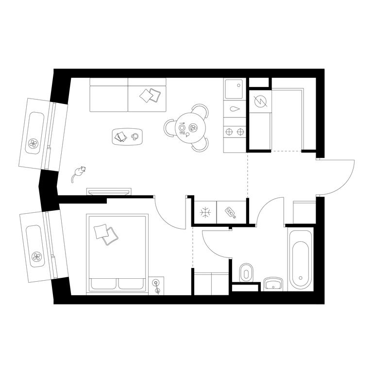 1-BD Apartment Sale, 36.5 sq. m. at Salarevo Park, Salaryevskaya Street, 8к1, Moskovskiy Settlement, Moscow, Russia #1 1-BD Apartment Sale, 36.5 sq. m. at Salarevo Park, Salaryevskaya Street, 8к1, Moskovskiy Settlement, Moscow, Russia #1