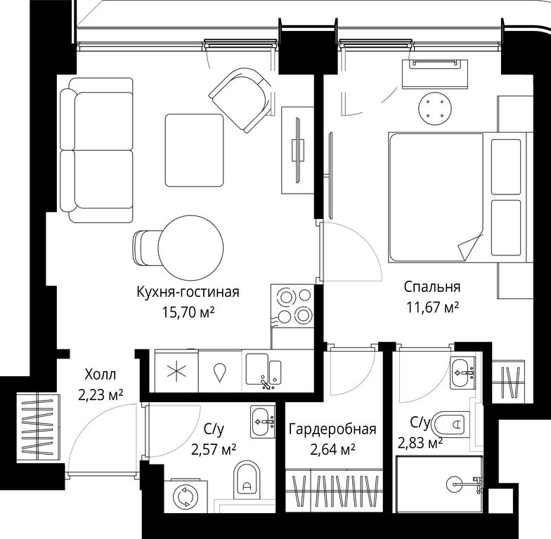 Продажа 1-комн. квартиры, 37,64 м² в ЖК «Сити Бэй (City Bay)», Волоколамское шоссе, 95с3, Москва, Россия #2 Продажа 1-комн. квартиры, 37,64 м² в ЖК «Сити Бэй (City Bay)», Волоколамское шоссе, 95с3, Москва, Россия #2