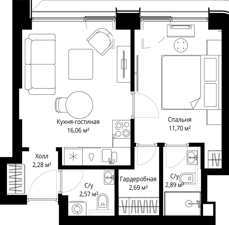 Продажа 1-комн. квартиры, 38,19 м² в ЖК «Сити Бэй (City Bay)», Волоколамское шоссе, 95с3, Москва, Россия #2 Продажа 1-комн. квартиры, 38,19 м² в ЖК «Сити Бэй (City Bay)», Волоколамское шоссе, 95с3, Москва, Россия #2
