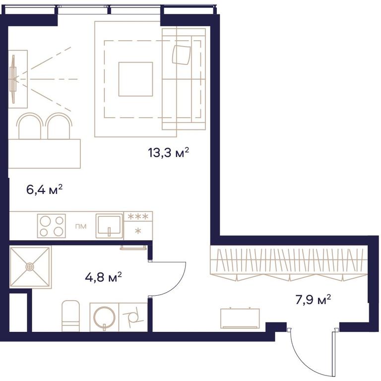 Продажа квартиры, 32,4 м² в ЖК «Союз», Сельскохозяйственная улица, Москва, Россия #1 Продажа квартиры, 32,4 м² в ЖК «Союз», Сельскохозяйственная улица, Москва, Россия #1