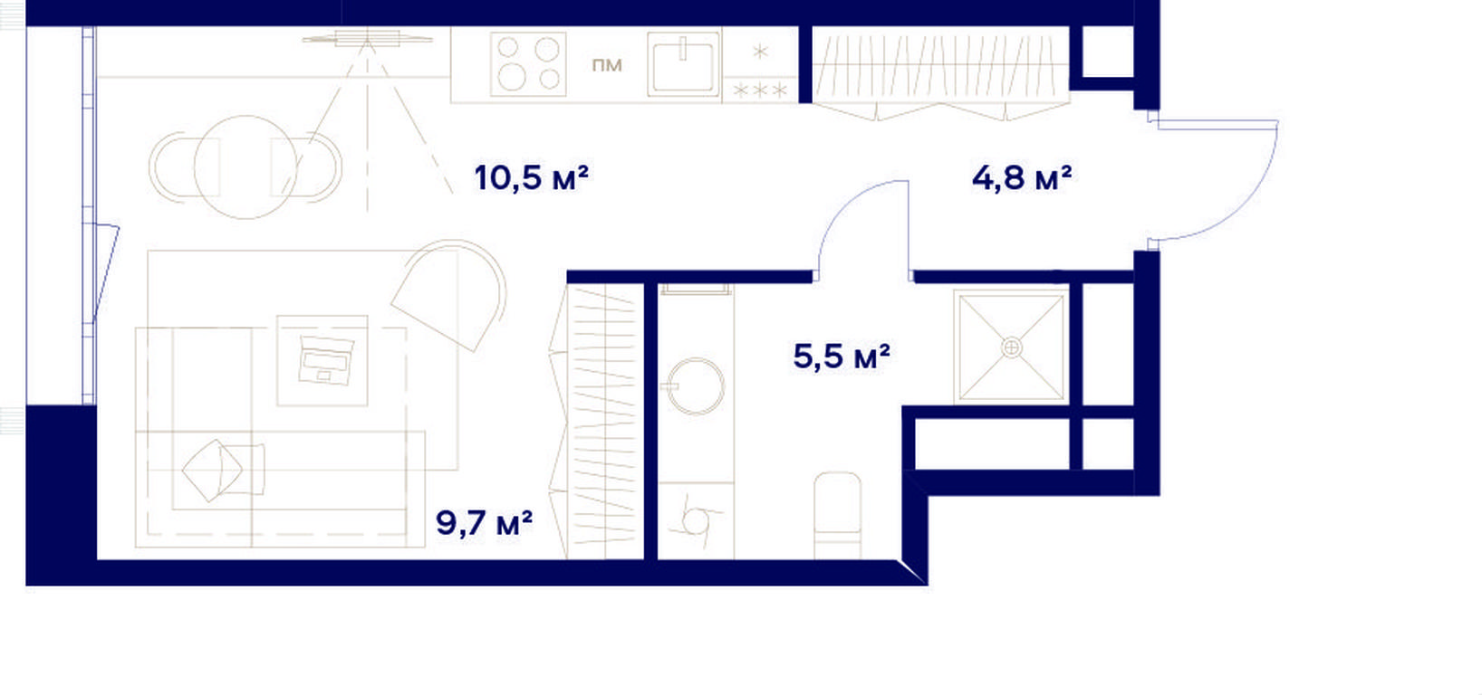 Apartment Sale, 30.5平方米 at Soyuz, Selskokhozyaystvennaya Street, Moscow, Russia #1 Apartment Sale, 30.5平方米 at Soyuz, Selskokhozyaystvennaya Street, Moscow, Russia #1