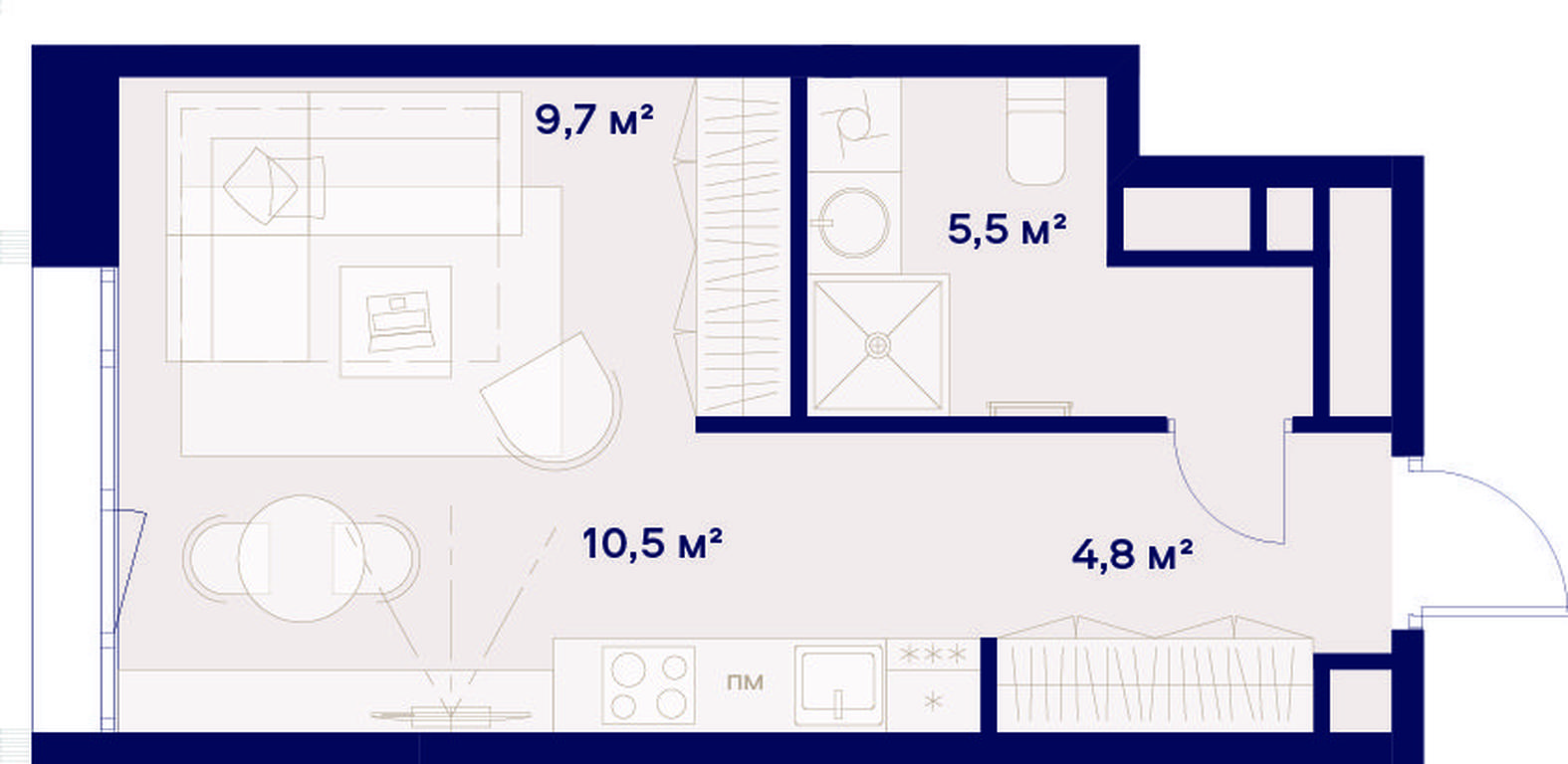 Apartment Sale, 30.5平方米 at Soyuz, Selskokhozyaystvennaya Street, Moscow, Russia #1 Apartment Sale, 30.5平方米 at Soyuz, Selskokhozyaystvennaya Street, Moscow, Russia #1